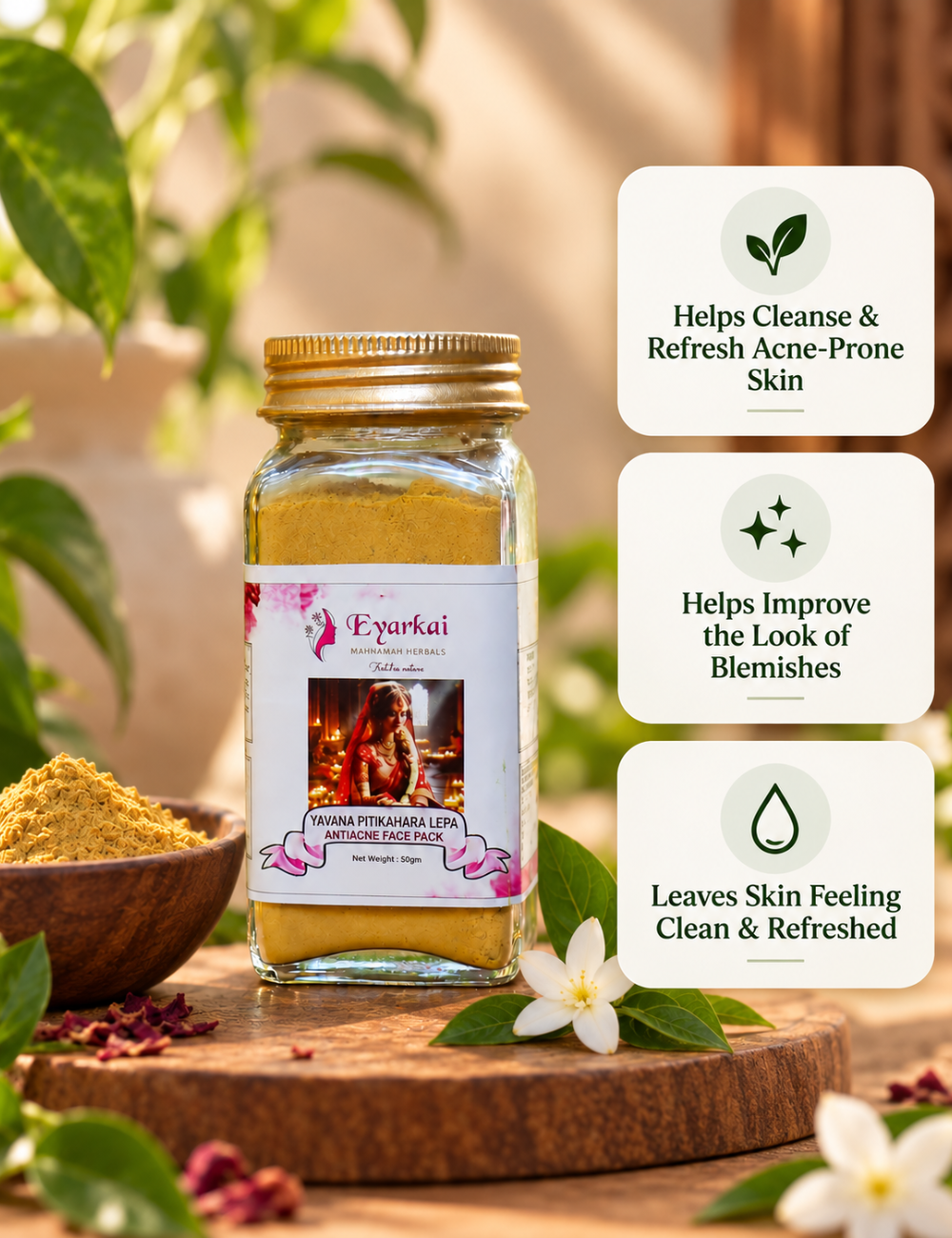 Anti-Acne Face Pack-Yavana Pitikahara Lepa