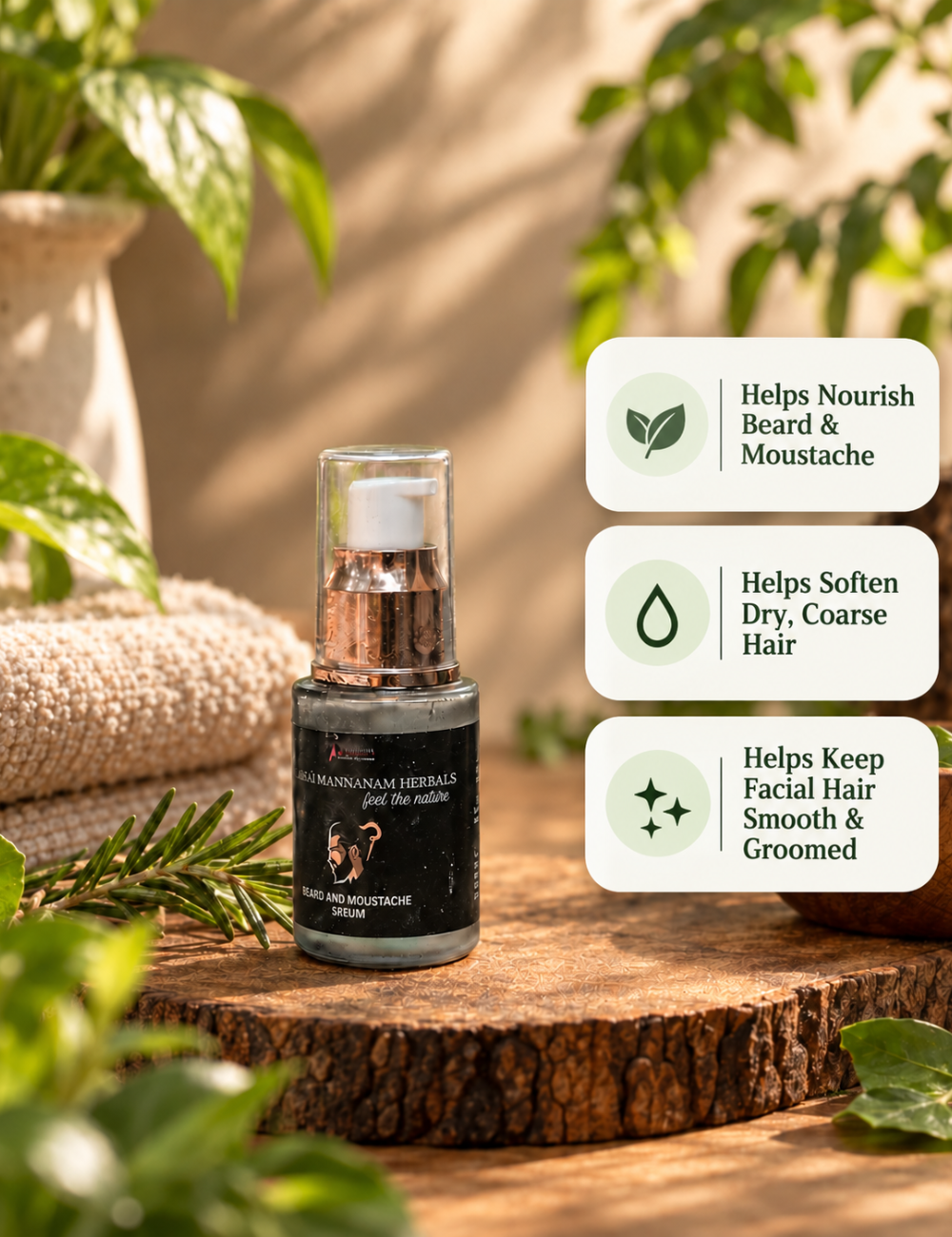 Herbal Beard & Moustache Serum-30ml