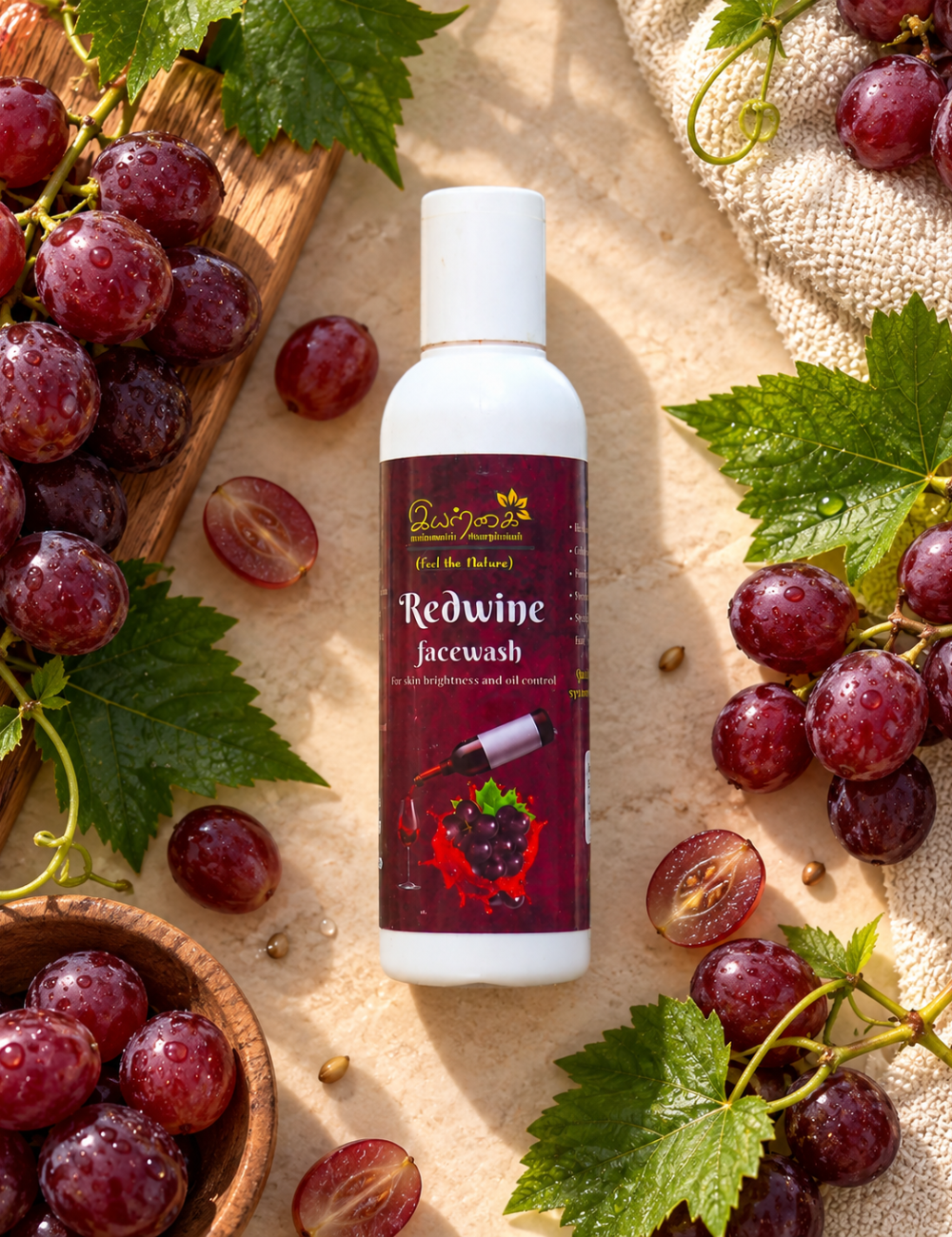 Redwine Facewash – Skin Brightness & Oil Control