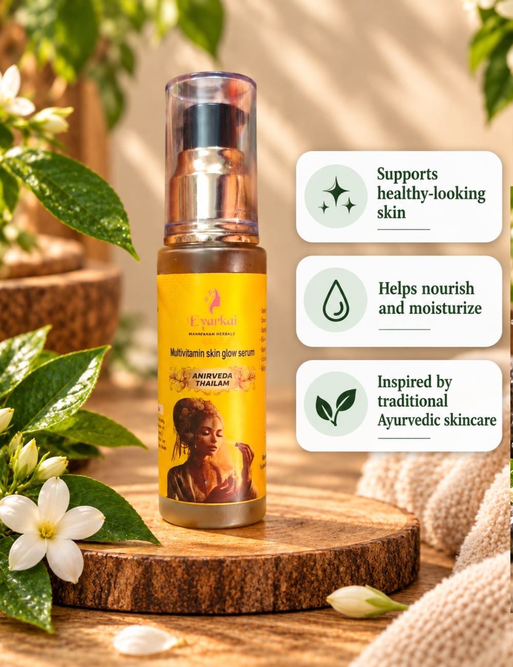 Multivitamin Skin Glow Serum – Anirveeda Thailam for Nourishing Skin Care