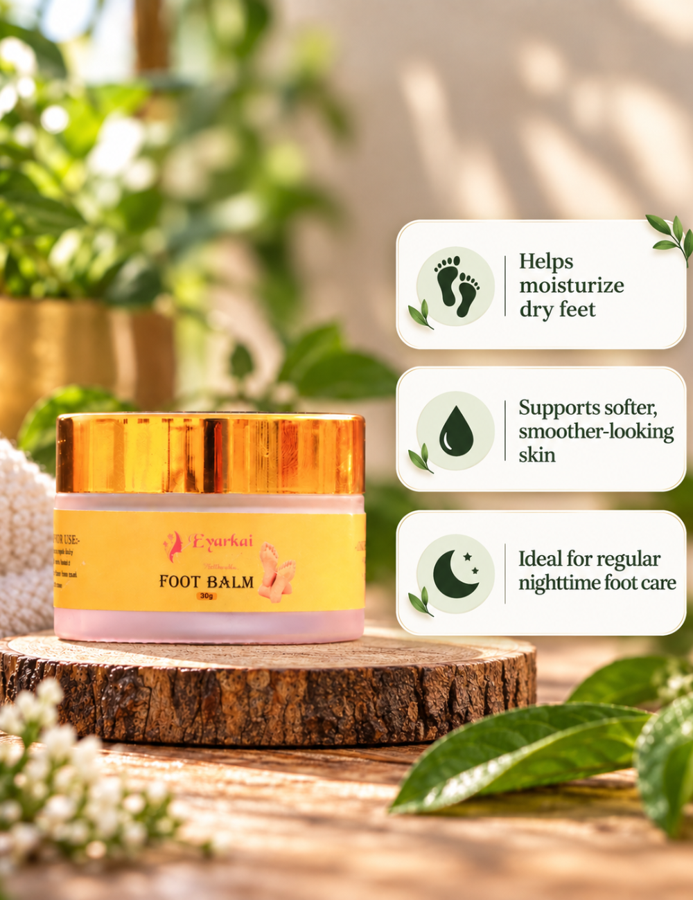 Herbal Foot Balm – Nourishing Care for Dry & Rough Feet | 50g
