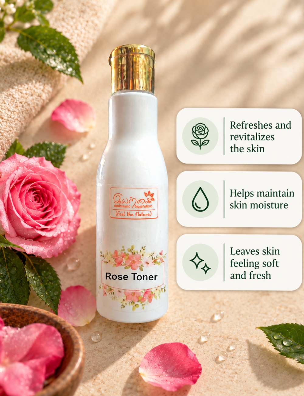 Rose Toner – Refreshing & Hydrating Facial Toner
