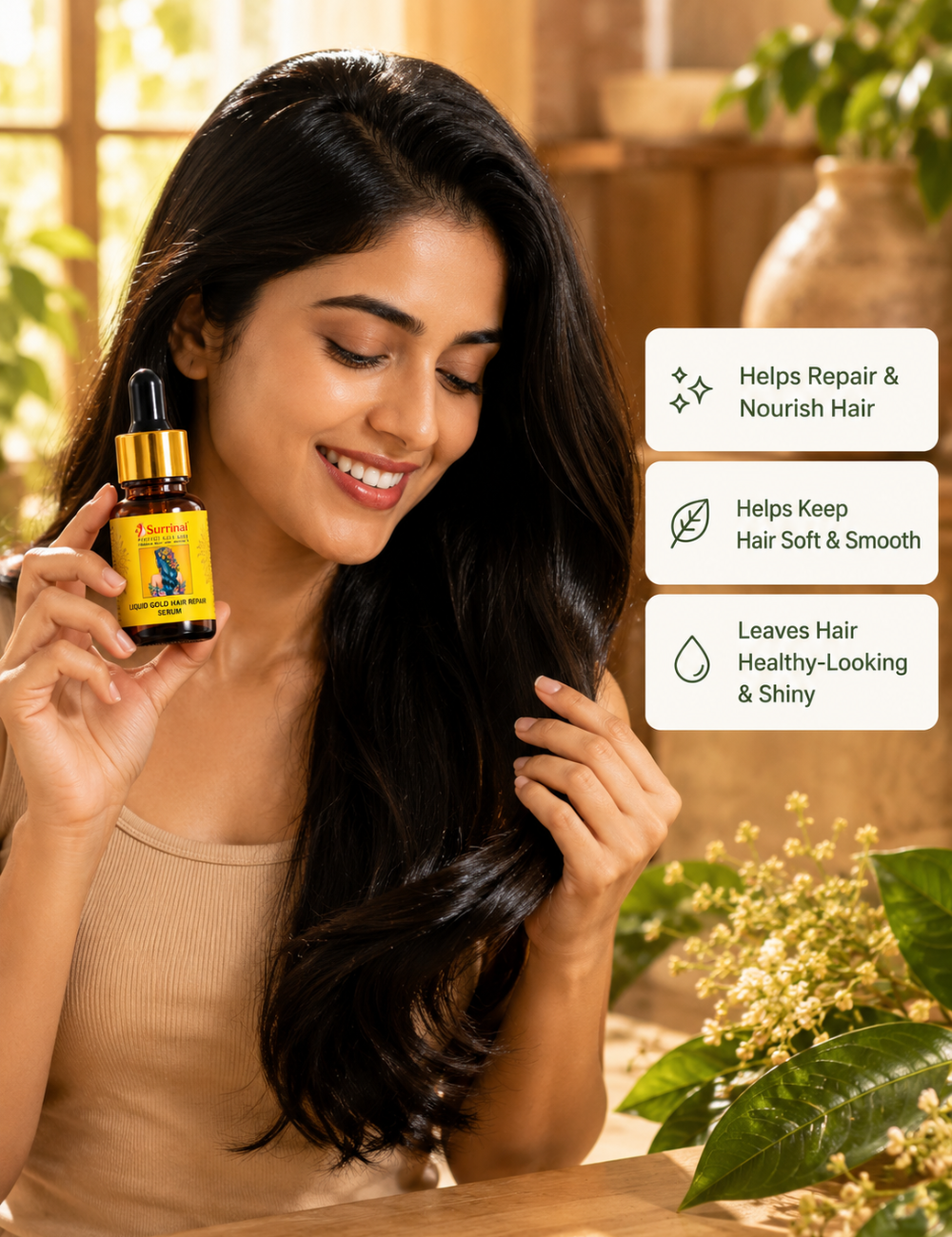 Surrinai Liquid Gold Hair Repair Serum