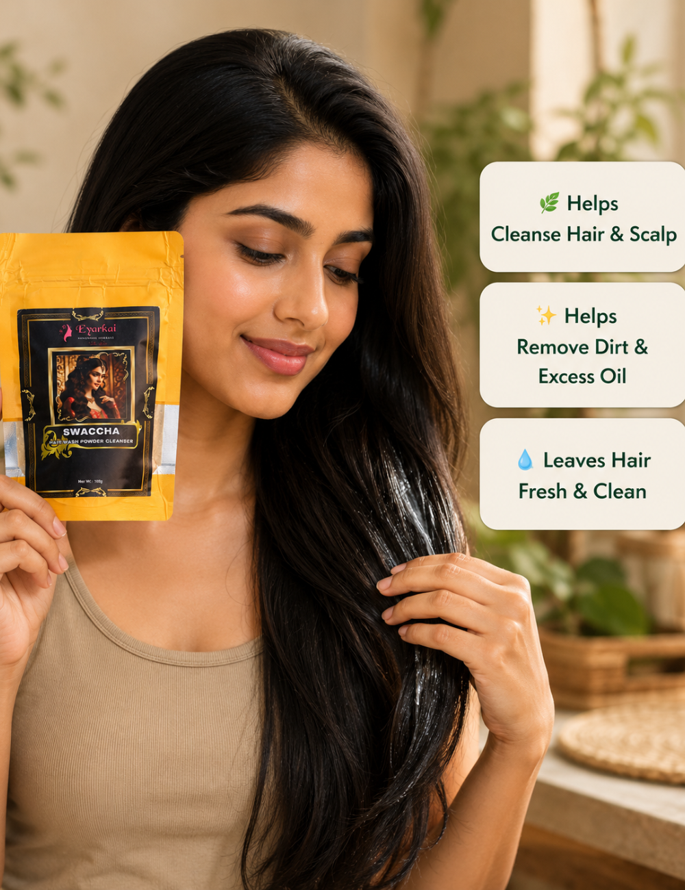 Swaccha Herbal Hair Wash Powder Cleanser