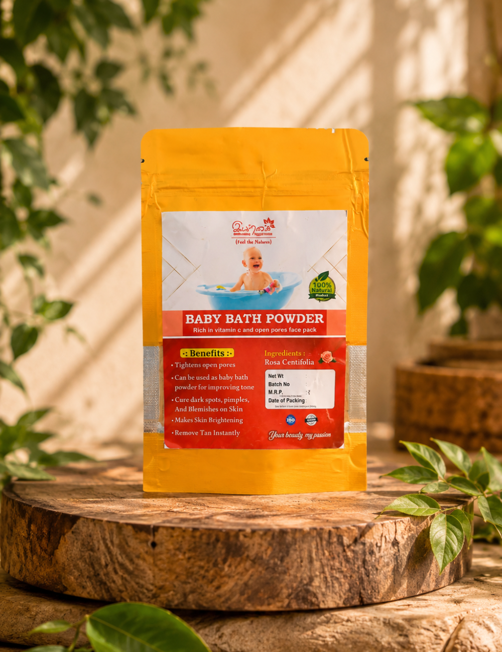 Iyarkai Baby Bath Powder – Natural Baby Skin Care