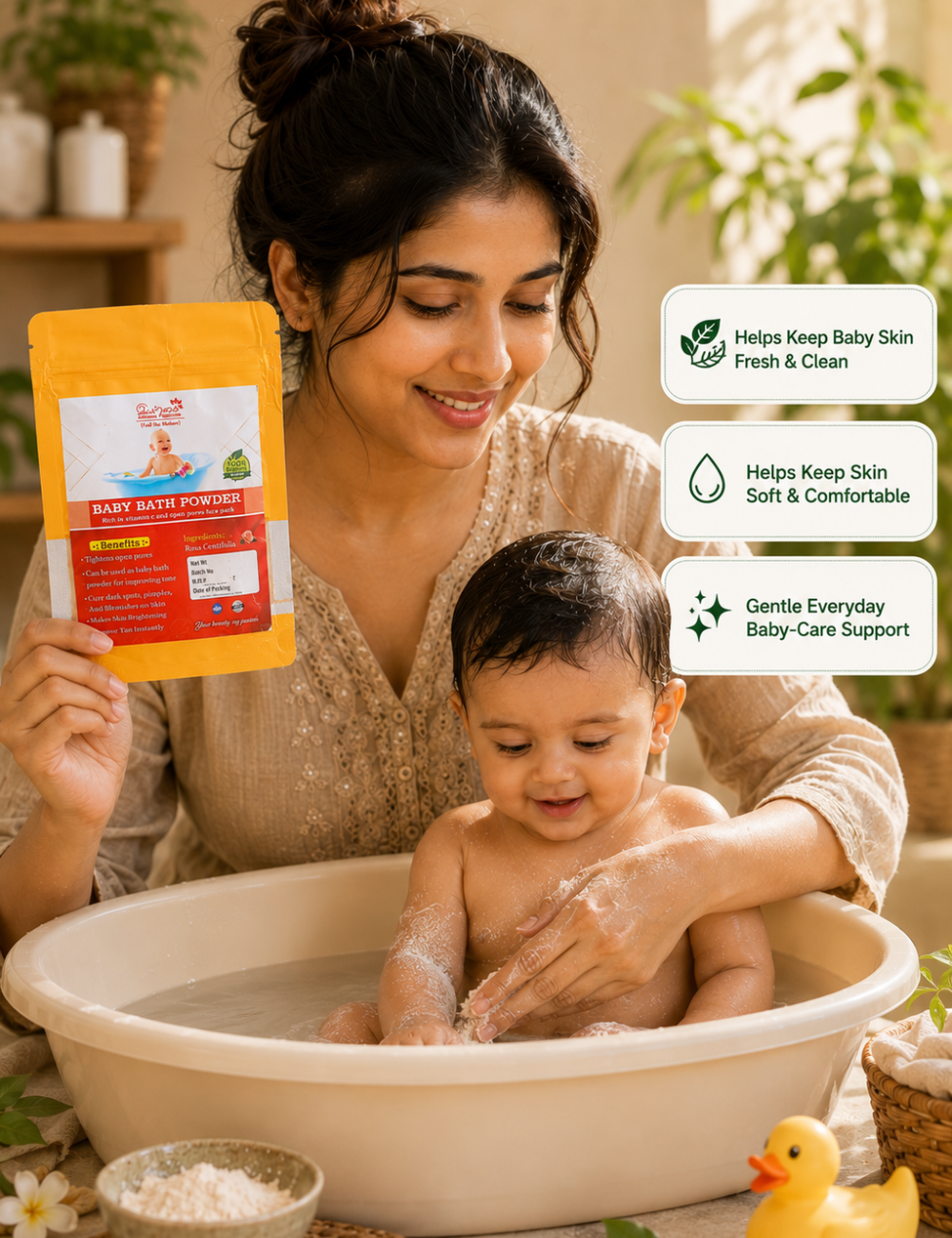 Iyarkai Baby Bath Powder – Natural Baby Skin Care