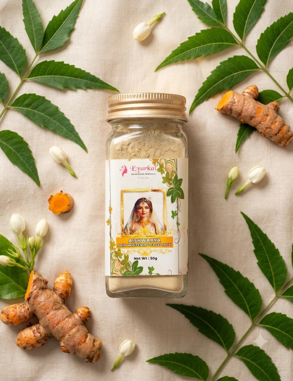 Aishwarya Herbal Skin Brightening Face Pack 100 gms