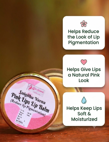 Snigdha Varna Pink Lips Lip Balm – Herbal Lip Care 10gms