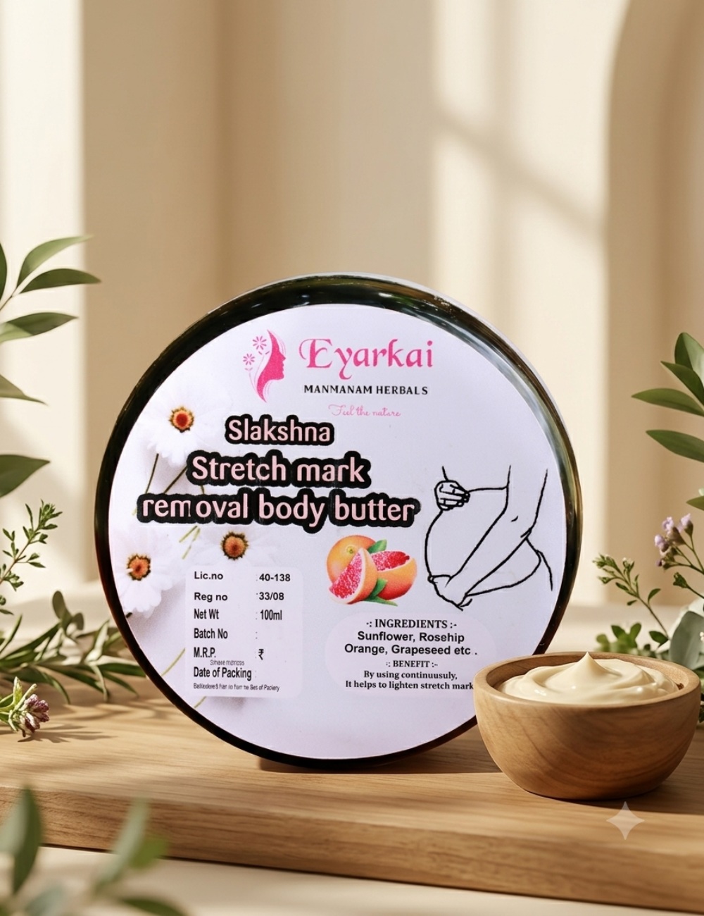 Slakshna Stretch Mark Care Body Butter 100Gms