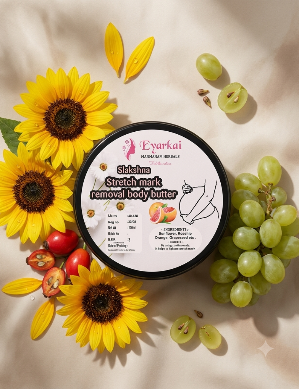 Slakshna Stretch Mark Care Body Butter 100Gms